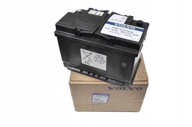 Купить Volvo Емкость 70А/ч 31652063
