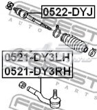 0521-DY3RH Febest ponta externa da barra de direção
