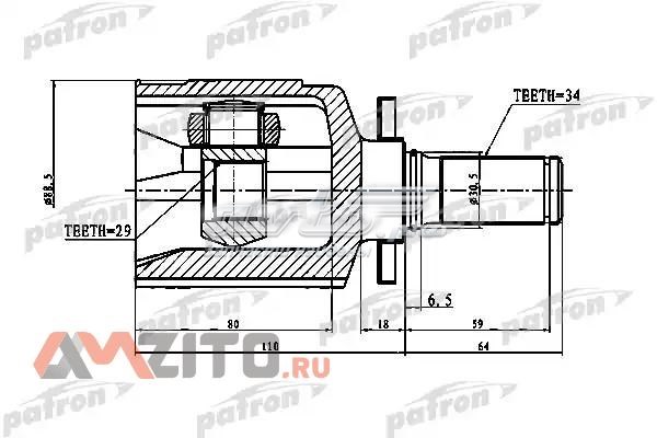 ШРУС внутренний передний PCV1773 Patron