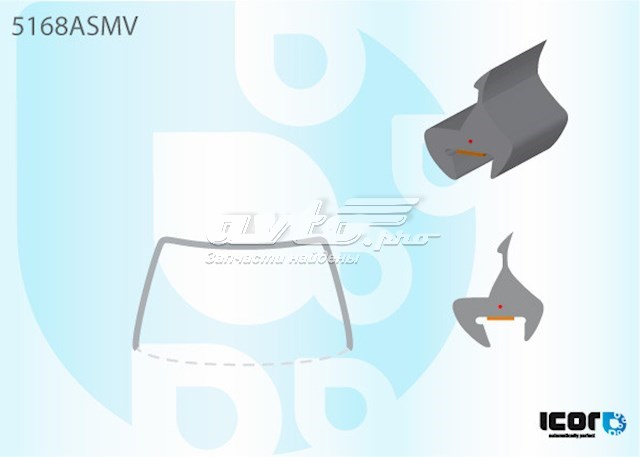 Moldura de pára-brisas para Mazda 5 (CR)
