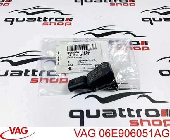 06E906051AG VAG sensor de pressão de supercompressão