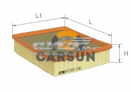 Элемент воздушного фильтра Alpha Filter AF1608S цена, от 3.56 USD