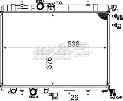 MAHLE CR 513 000S Kühlmittelkühler Produktbild-Vorschau 2