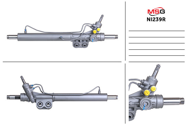 Реечный рулевой механизм MSG Rebuilding NI239R цена, от 316.73 USD