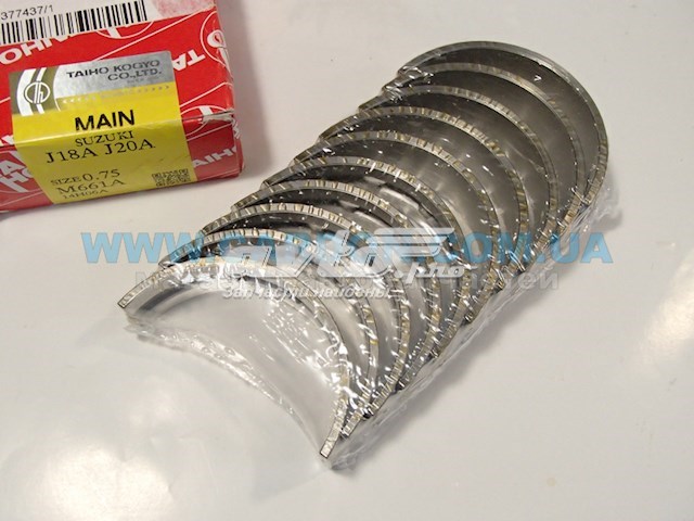 Купить M661A075 Taiho Вкладыши коленвала коренные, комплект, 3-й ремонт (+0,75)