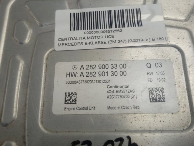  Mercedes A2829003300 цена, от 73.65 USD