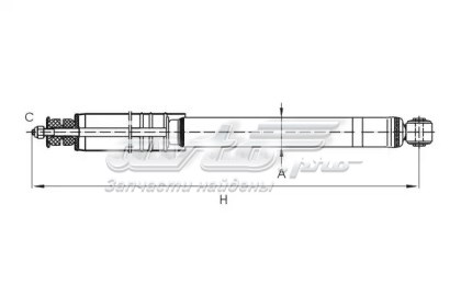 Амортизатор задний SCT Z1829