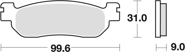 Задние тормозные колодки MCB699SH TRW