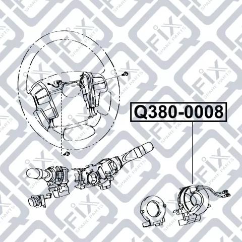 Шлейф руля Q3800008 Q-fix