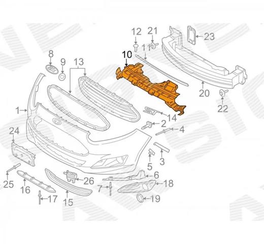 Заглушка бампера буксировочного крюка задняя Signeda PFD30007CA цена, от 9.62 USD