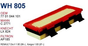 WH805 Wunder Воздушный фильтр двигателя