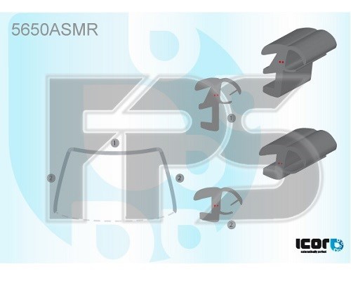 Moldura de pára-brisas Mitsubishi Pajero SPORT I K90