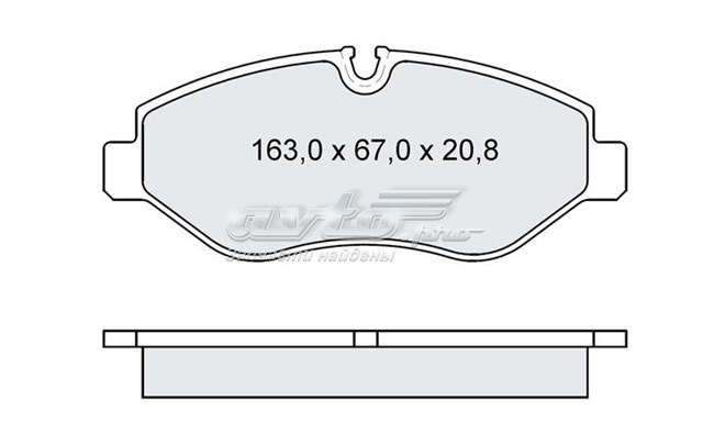 Купить D236EI Dafmi Колодки тормозные