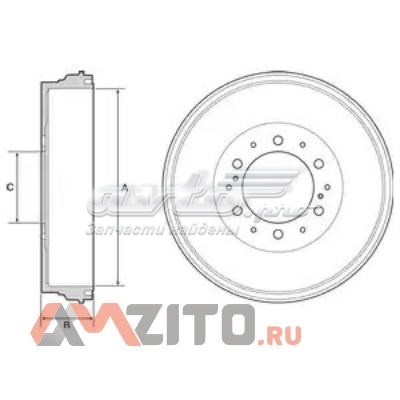 Тормозной барабан 193706 Maxgear