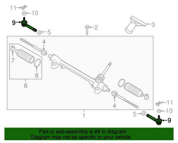 Рулевой наконечник K12332280 Mazda