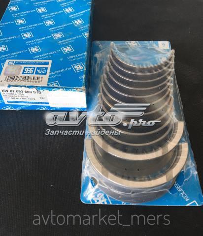 Купить 87693600 Kolbenschmidt Вкладыши коленвала, коренные, комплект, стандарт (STD)