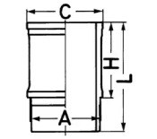 Гільза поршнева 89881110 KOLBENSCHMIDT