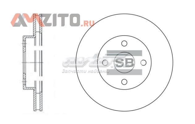 Передние тормозные диски SD4008 Sangsin