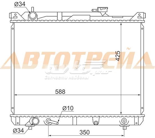 Радиатор SK00041 SAT