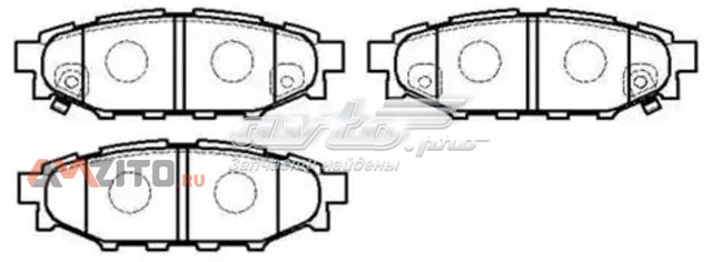 Задние дисковые колодки HSB HP8433