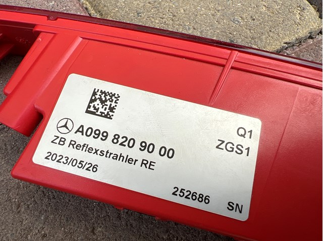  A0998209000 Mercedes