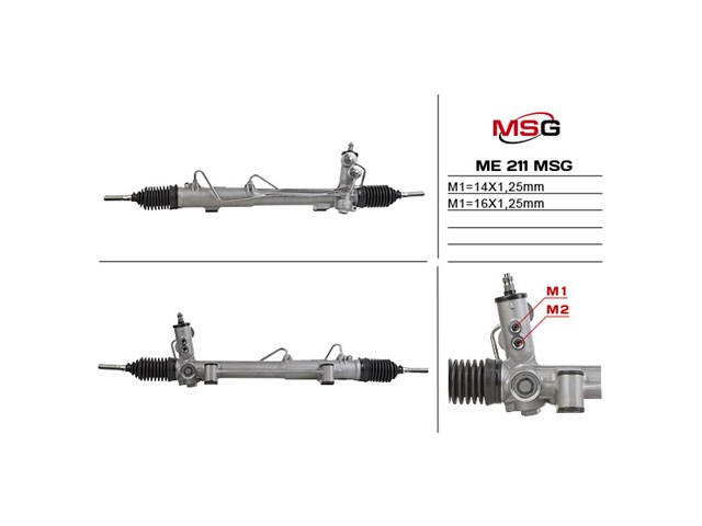 Реечный рулевой механизм MSG ME211 цена, от 369.24 USD