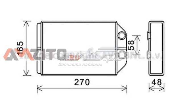 AIA6393 AVA radiador de forno (de aquecedor)