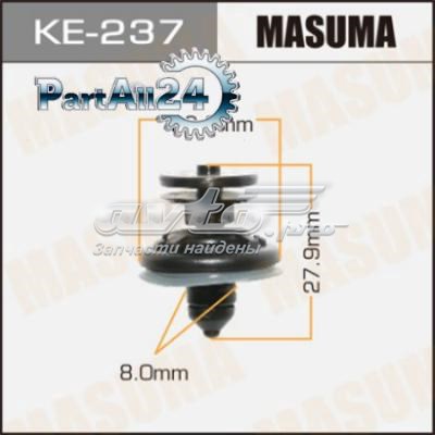 KE237 Masuma cápsula (prendedor de fixação de revestimento da porta)