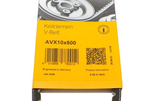 Клиновый ремень Continental/Siemens AVX10X600 цена, от 3.84 USD