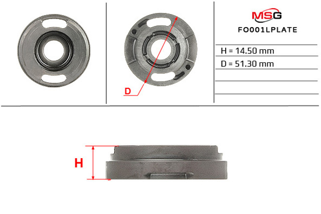 Купить FO001LPLATE MSG 