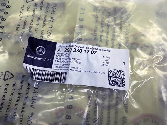 Левый рычаг передней нижней подвески Mercedes A2903301702 цена, от 503.81 USD