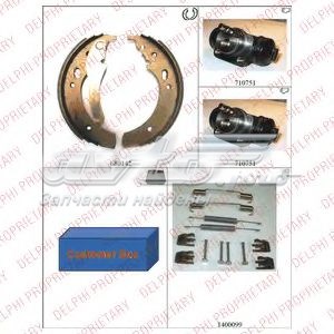 Колодки тормозные задние барабанные DELPHI 752
