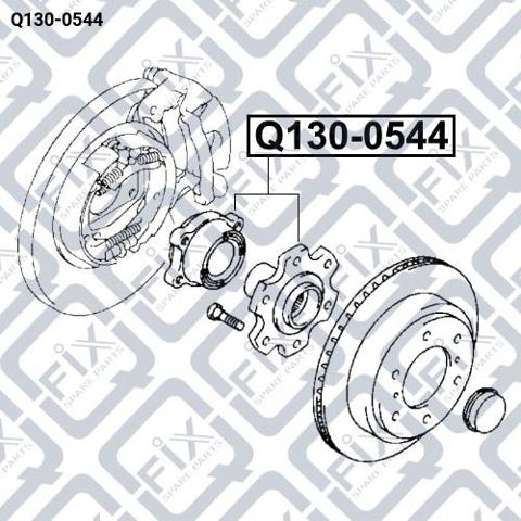 Ступицы задних колес Q-fix Q1300544 цена, от 67.13 USD