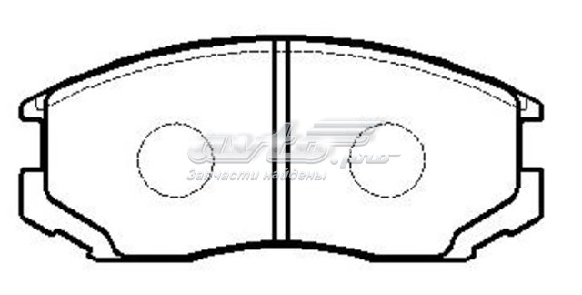 Колодки тормозные передние дисковые CTR CKM3