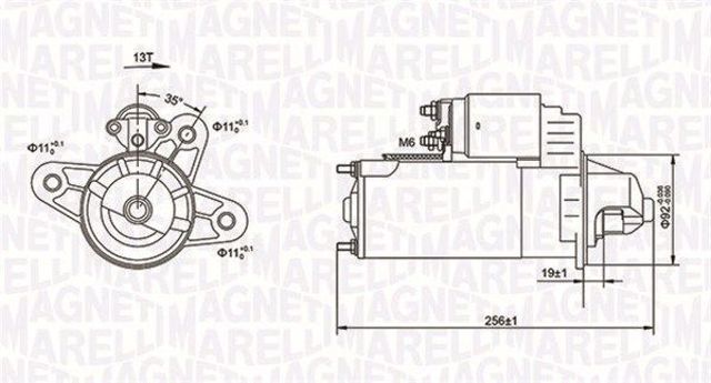 MQS977 Magneti Marelli Стартер автомобиля