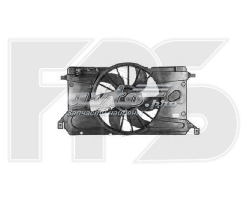 FP 44 W126 FPS difusor do radiador de esfriamento, montado com motor e roda de aletas