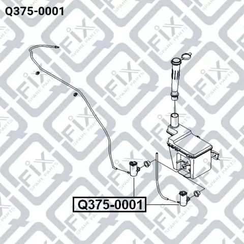Двигатель омывателя лобового стекла Q-fix Q3750001 цена, от 5.35 USD