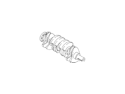 Коленвал двигателя 231112G030 Hyundai/Kia