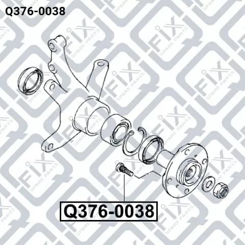 Шпилька колесная Q3760038 Q-fix