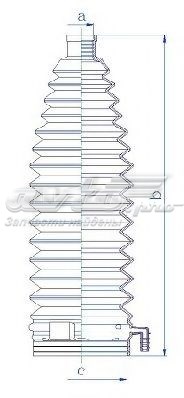 Пыльник рулевого механизма (рейки) левый 84211 GKN-Spidan