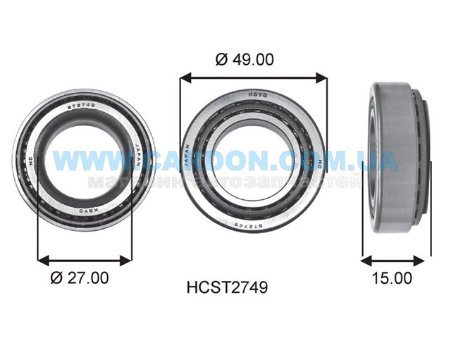 Подшипник задней ступицы HCST2749 Koyo