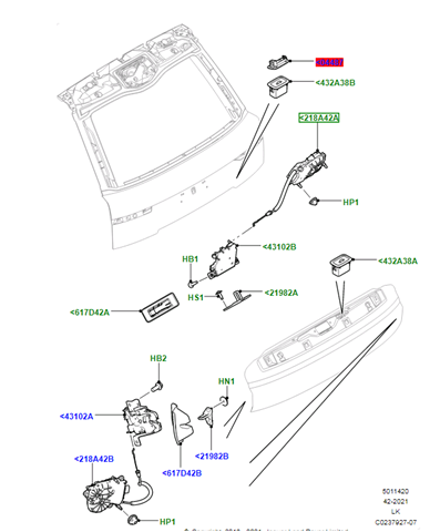 LR070122 Land Rover 