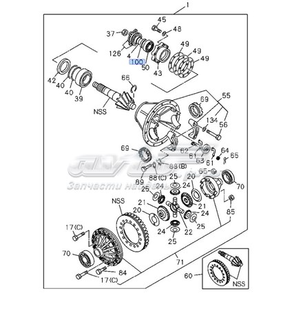 Сальник хвостовика 1096254840 Isuzu