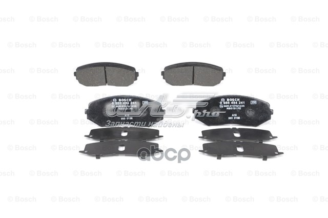 986494241 Bosch Колодки передние