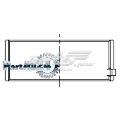 Вкладыши коленвала коренные, стандарт (STD) Mahle Original 001HL10220000 цена, от 17.46 USD