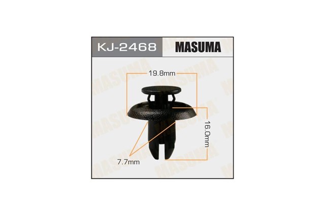 Крепеж переднего бампера Masuma KJ2468 цена, от 0.51 USD