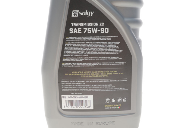 Масло в коробку Solgy 504036