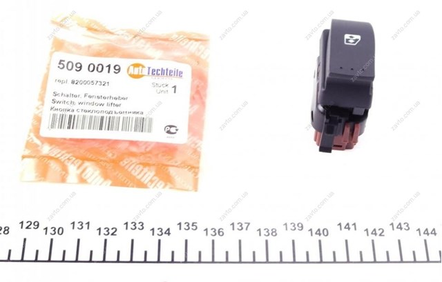 Botón de encendido, motor eléctrico, elevalunas, puerta delantera derecha 5090019 AUTOTECHTEILE