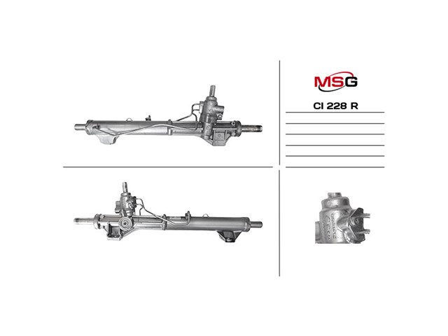 Вал (шток) рулевой рейки MS GROUP CI227RC