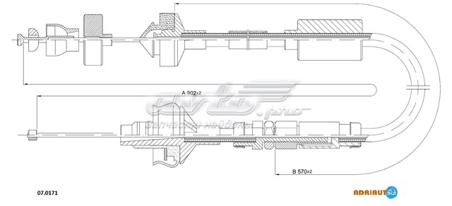 Трос сцепления ADRIAUTO 070171